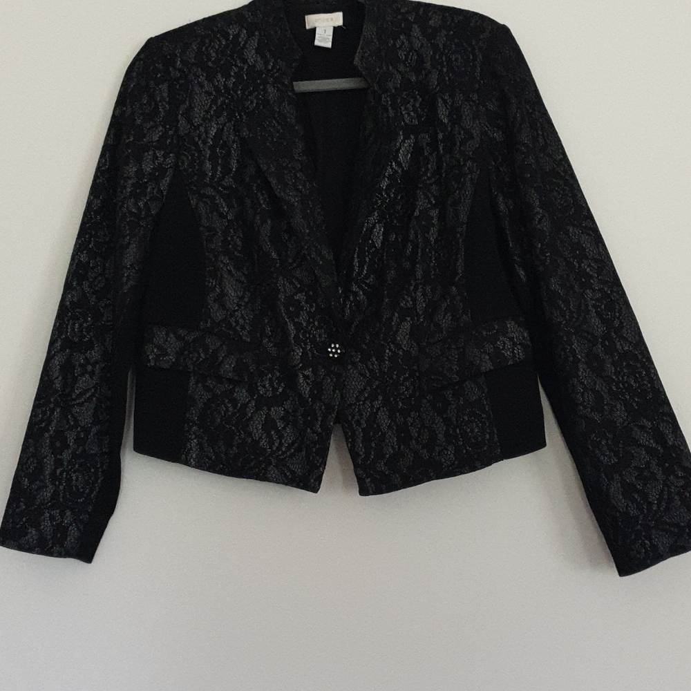 Chico's Black Lace Jacket